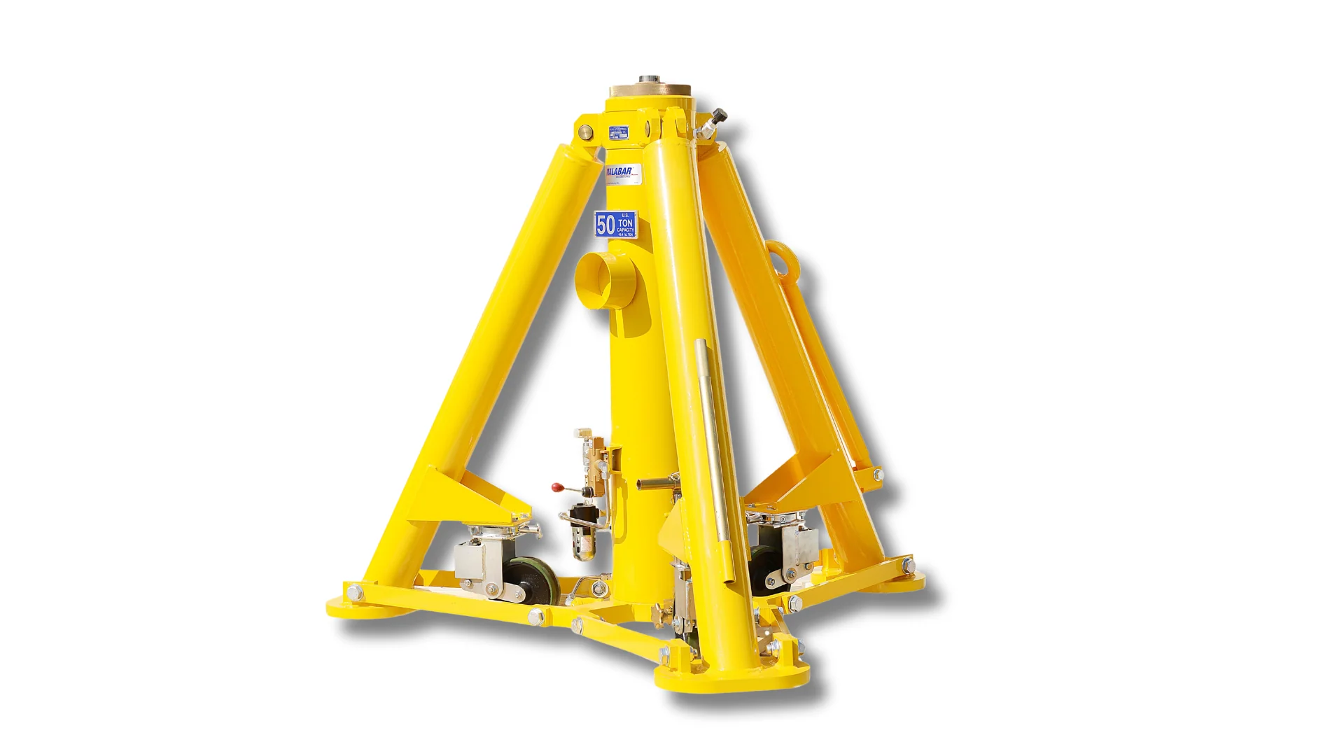 Malabar 50 ton aircraft tripod jack reference image