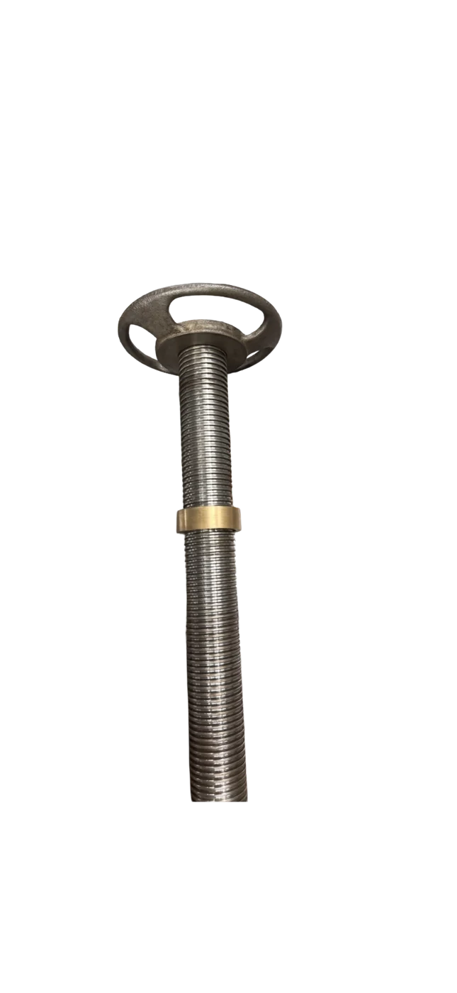 Aircraft jack threaded screw after restoration